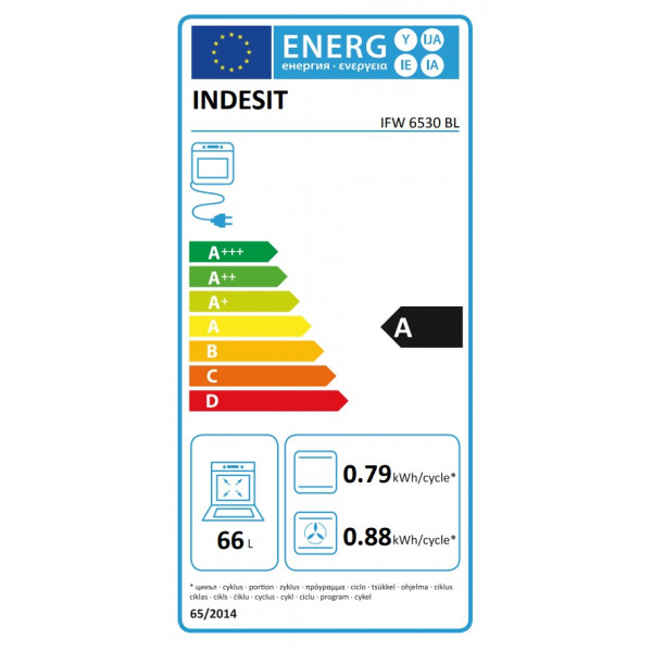 Фото - Духова шафа Indesit IFW 6530 BL