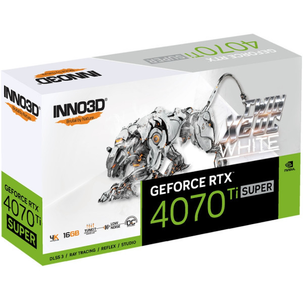 Фото - Відеокарта Inno3D GeForce RTX4070 Ti Super Inno3D Twin X2 OC WHITE, 16GB GDDR6X (N407TS2-166XX-186156W)