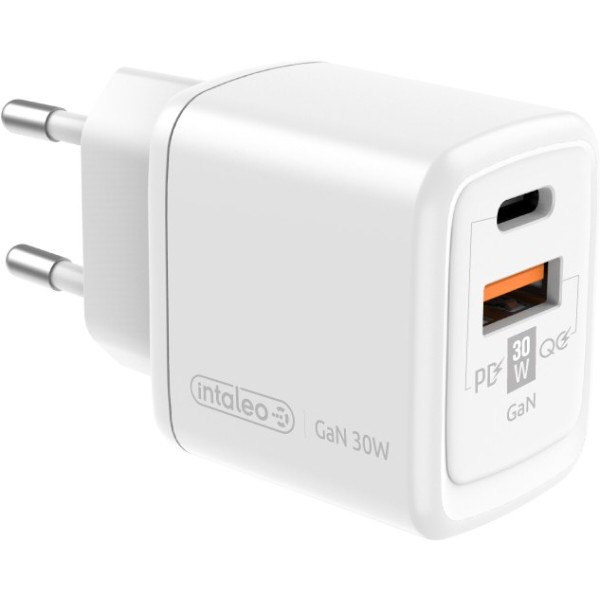 Фото - Мережевий зарядний пристрій Intaleo 30W GAN USB-C PD+USB-A QC 3.0 TCG30GAN (1283126578274)