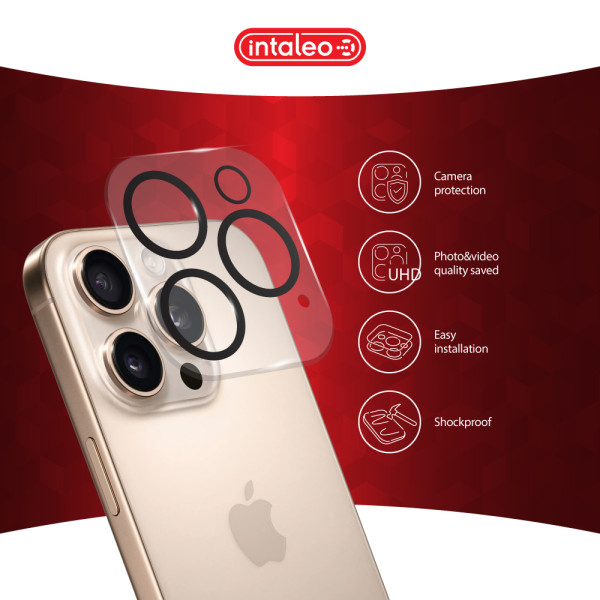 Фото - Захисне скло для смартфону Intaleo Camera Lens for Apple Iphone 16 Pro / 16 Pro Max Black (1283126596711)