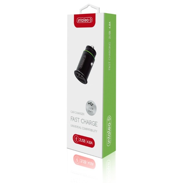 Фото - Автомобильное зарядное устройство Intaleo CCG482 (2USB4,8A) (черный)