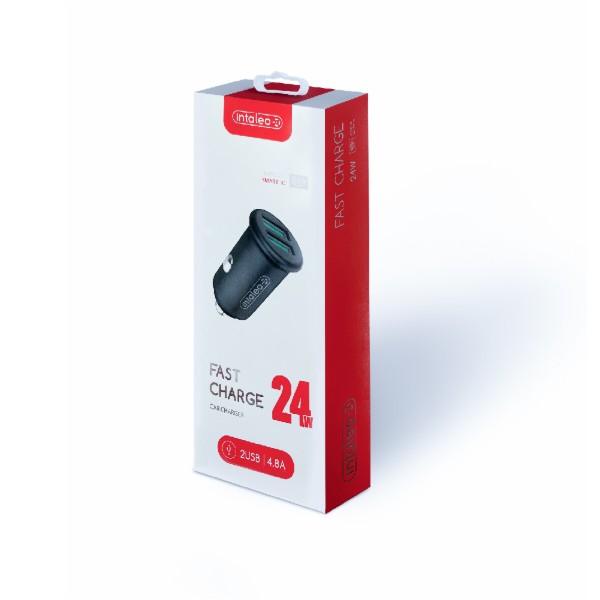 Фото - Автомобильное зарядное устройство Intaleo CCG482 (2USB4,8A) Gray