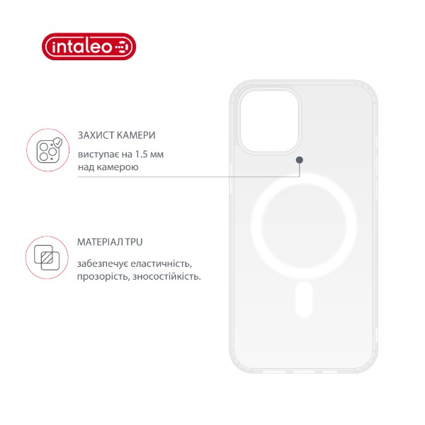 Фото - Чохол для смартфону Intaleo CLEAR for Apple iPhone 12 Pro Max MagSafe with Box (1283126609589)