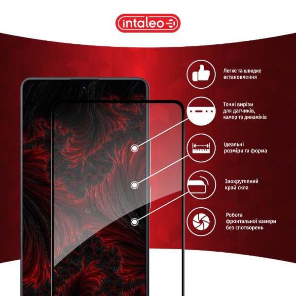 Фото - Захисне скло для смартфону Intaleo Full Glue ESD for Xiaomi Redmi Note 14S 4G Black (1283126620836)