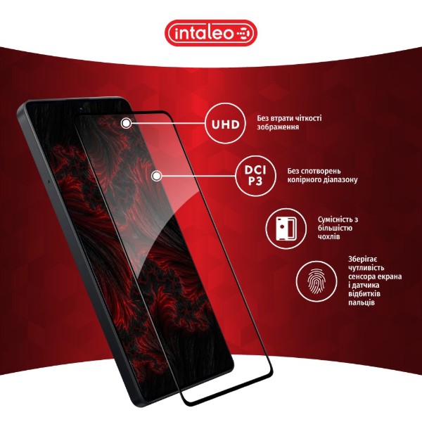 Фото - Захисне скло для смартфону Intaleo Full Glue ESD for Xiaomi Redmi Note 14S 4G Black (1283126620836)
