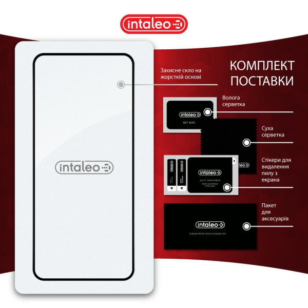 Фото - Защитное стекло для смартфона Intaleo Full Glue for Xiaomi Redmi Note 14 Pro 4G Black (1283126599477)