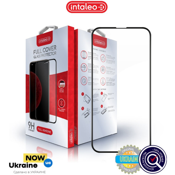 Фото - Захисне скло для смартфону Intaleo 9H 3D for Apple iPhone 13 / 13 Pro / iPhone 14 / 16e / 17e Black (1283126535598)
