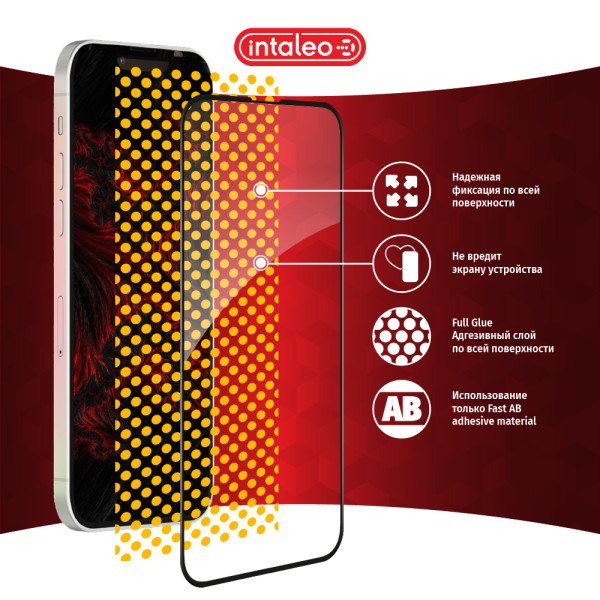 Фото - Захисне скло для смартфону Intaleo 9H 3D for Apple iPhone 13 / 13 Pro / iPhone 14 / 16e / 17e Black (1283126535598)