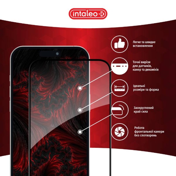 Фото - Защитное стекло для смартфона Intaleo Full Glue for Apple iPhone 15 (1283126575242)