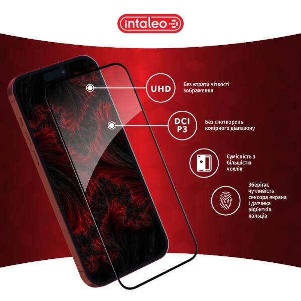 Фото - Защитное стекло для смартфона Intaleo Full Glue for Apple iPhone 15 Pro Max (1283126575457)
