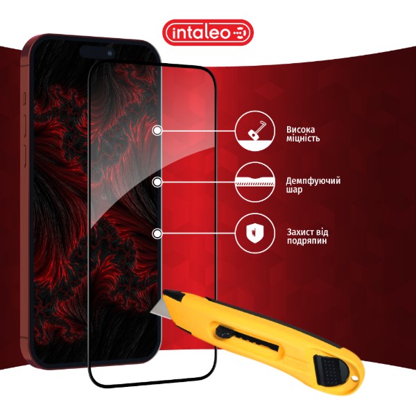 Фото - Защитное стекло для смартфона Intaleo Full Glue for Apple iPhone 15 Pro Max (1283126575457)