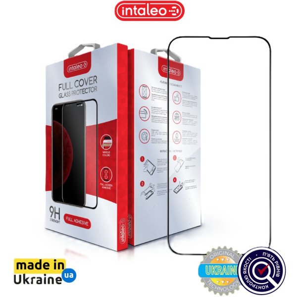 Фото - Защитное стекло для смартфона Intaleo 3D 9H for Apple iPhone 16E / 13 / 13 Pro / 14 / 17e Black (1283126614316)
