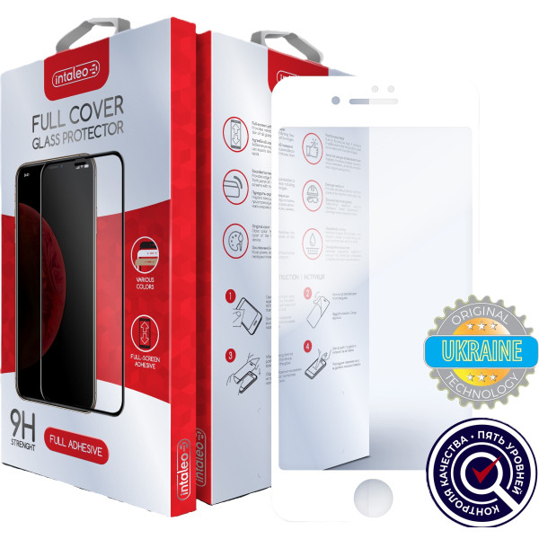 Фото - Захисне скло для смартфону Intaleo 9H 3D for Apple iPhone 6 / 7 / 8 / SE 2020 White (1283126501746)