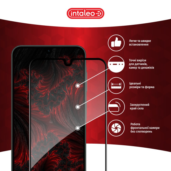 Фото - Захисне скло для смартфону Intaleo Full Glue ESD for Samsung A17 Black (1283126624360)