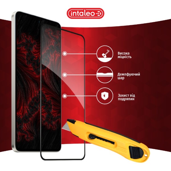 Фото - Защитное стекло для смартфона Intaleo Full Glue ESD for Xiaomi Poco M7 Pro 5G Black (1283126624292)