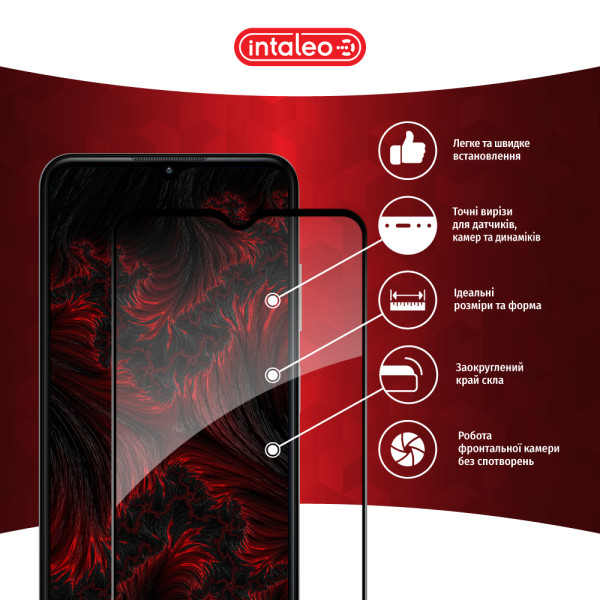 Фото - Захисне скло для смартфону Intaleo 9H 3D for HMD ARC Black (1283126624063)
