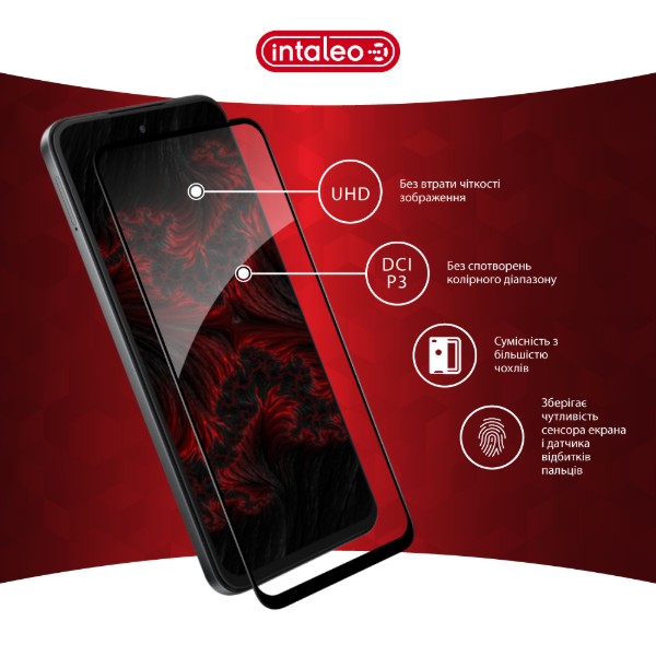 Фото - Защитное стекло для смартфона Intaleo 3D 9H for Infinix Hot 60i 4G Black (1283126627712)