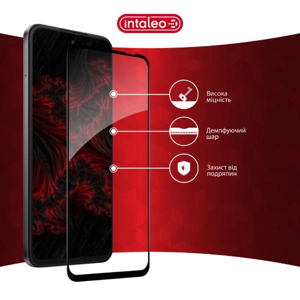 Фото - Защитное стекло для смартфона Intaleo 3D 9H for Infinix Hot 60i 4G Black (1283126627712)