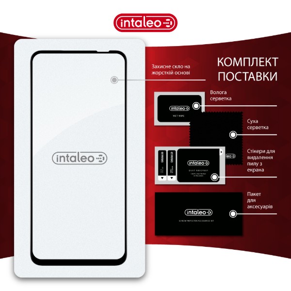 Фото - Защитное стекло для смартфона Intaleo 3D 9H for Infinix Hot 60i 4G Black (1283126627712)