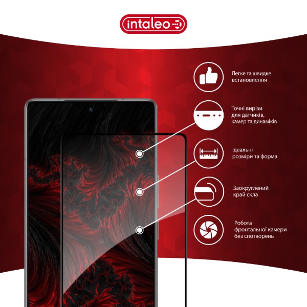Фото - Защитное стекло для смартфона Intaleo 3D 9H for Infinix Note 50 / Note 50 Pro / Note 50 Pro+ Black (1283126627835)