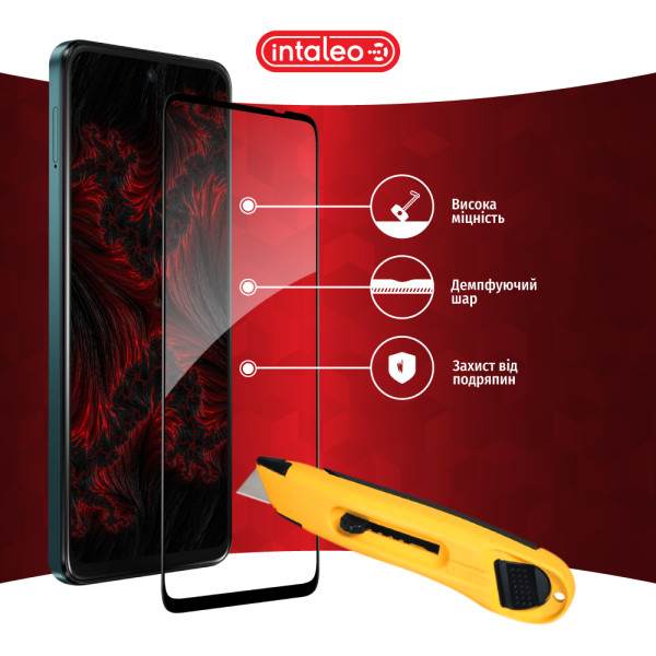 Фото - Захисне скло для смартфону Intaleo 9H 3D for Motorola G17 / G05 / G15 / G15 Power / E15 / G17 Power Black (1283126636622)