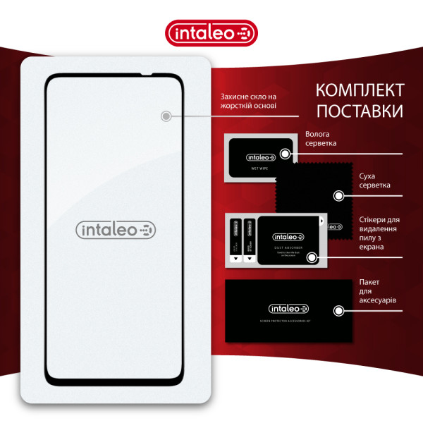 Фото - Защитное стекло для смартфона Intaleo 9H 3D for Motorola G67 Power 5G / G36 / G57 Power / G57 Black (1283126634970)
