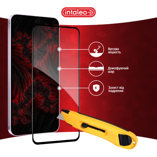 Фото - Захисне скло для смартфону Intaleo 3D 9H for Samsung Galaxy A37 Black (1283126634871)