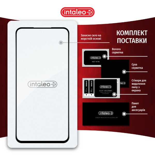 Фото - Захисне скло для смартфону Intaleo 3D 9H for Samsung Galaxy A37 Black (1283126634871)