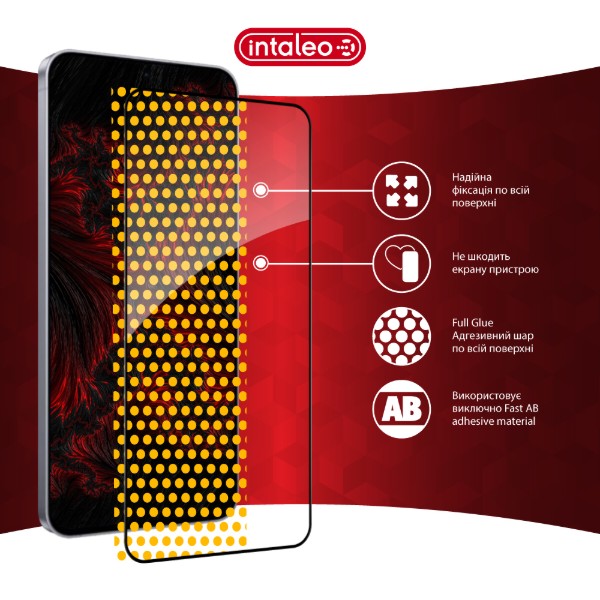 Фото - Защитное стекло для смартфона Intaleo 3D 9H for Samsung Galaxy S25 FE Black (1283126630118)