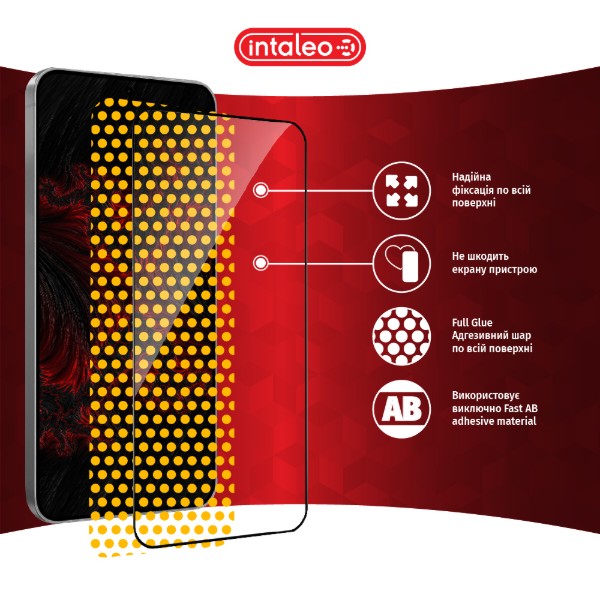 Фото - Захисне скло для смартфону Intaleo 3D 9H for Samsung Galaxy S26 Plus Black (1283126634307)
