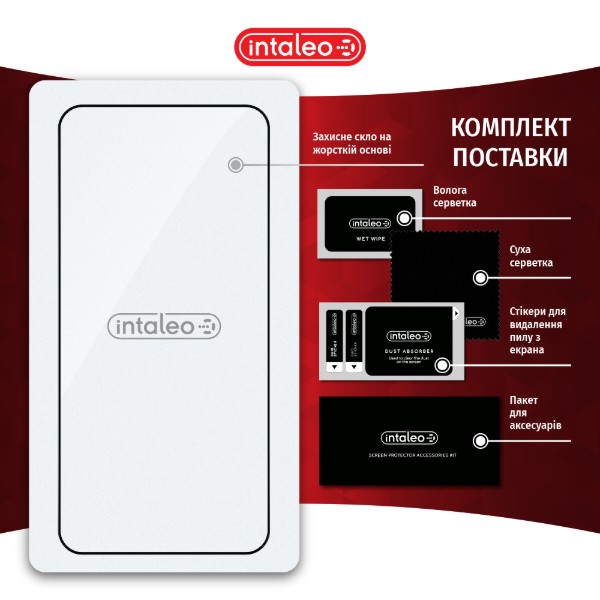 Фото - Захисне скло для смартфону Intaleo 3D 9H for Samsung Galaxy S26 Plus Black (1283126634307)