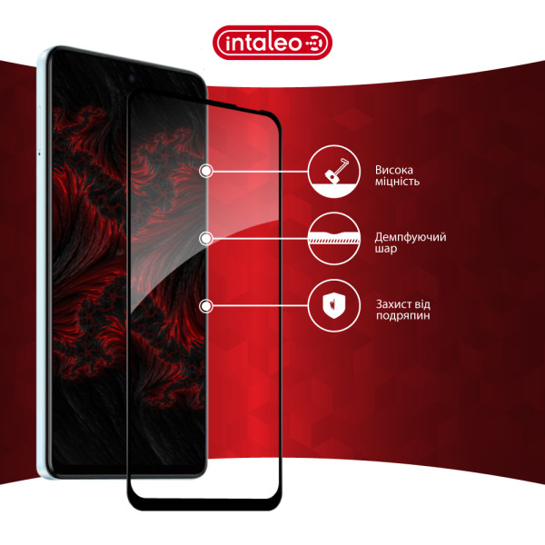 Фото - Защитное стекло для смартфона Intaleo 3D 9H for Tecno POP 10 Black (1283126627972)