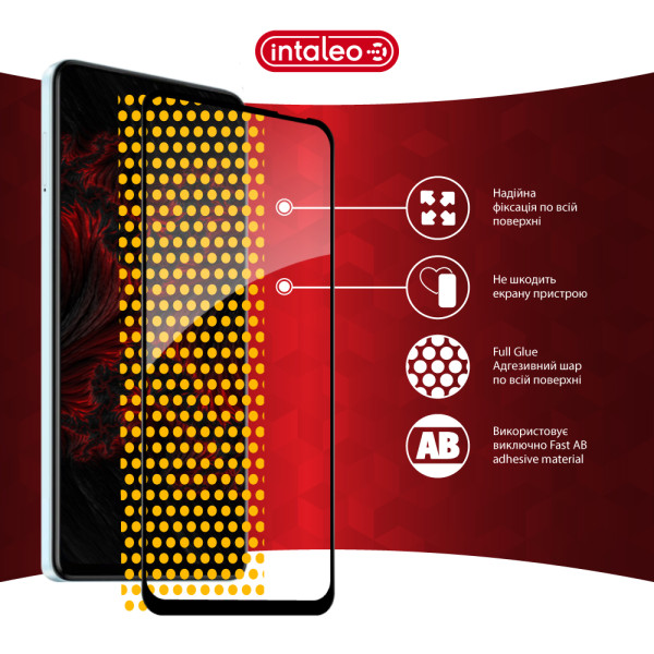 Фото - Защитное стекло для смартфона Intaleo 3D 9H for Tecno POP 10 Black (1283126627972)