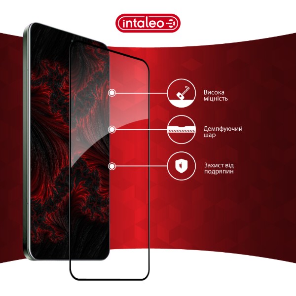 Фото - Защитное стекло для смартфона Intaleo 3D 9H for Xiaomi 15 Pro Black (1283126625442)
