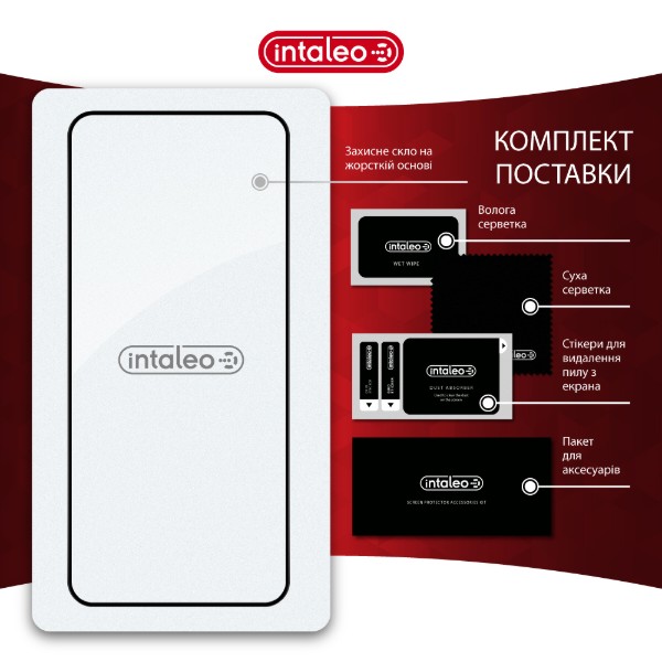 Фото - Защитное стекло для смартфона Intaleo 3D 9H for Xiaomi 15 Pro Black (1283126625442)