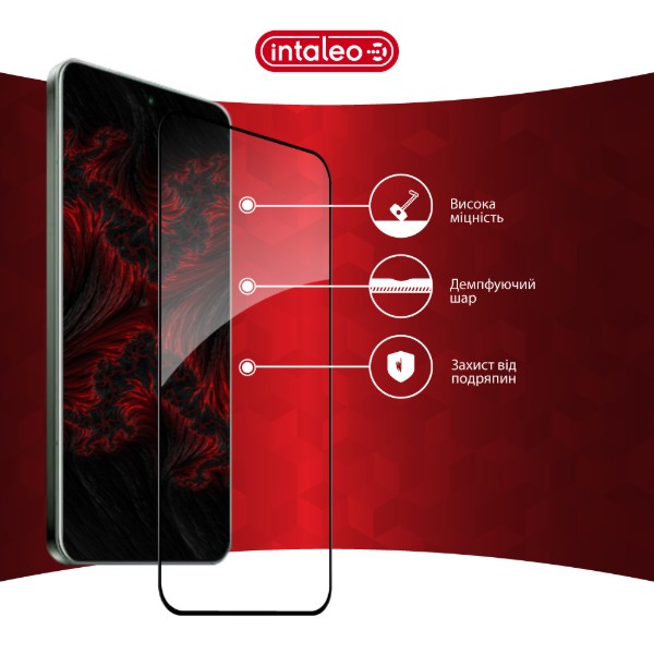 Фото - Защитное стекло для смартфона Intaleo 3D 9H for Xiaomi Poco M8 Pro Black (1283126634550)