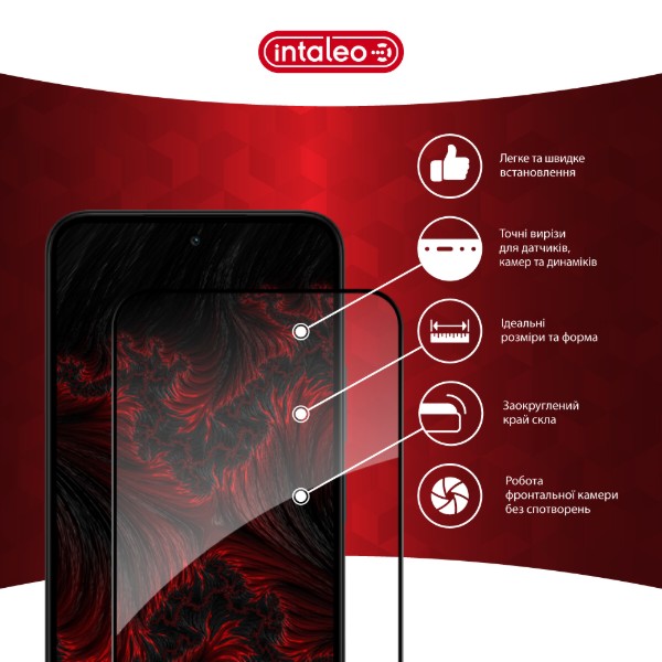 Фото - Захисне скло для смартфону Intaleo 3D 9H for Xiaomi Redmi 15 4G Black (1283126625701