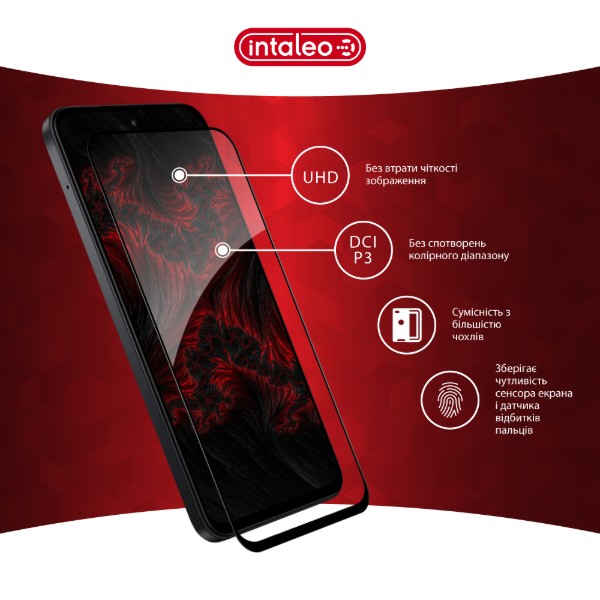 Фото - Захисне скло для смартфону Intaleo 3D 9H for Xiaomi Redmi 15 4G Black (1283126625701