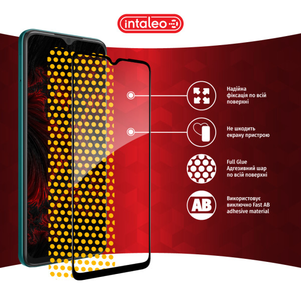 Фото - Захисне скло для смартфону Intaleo 9H 3D for ZTE Blade A34 / Blade A54 Black (1283126620966)