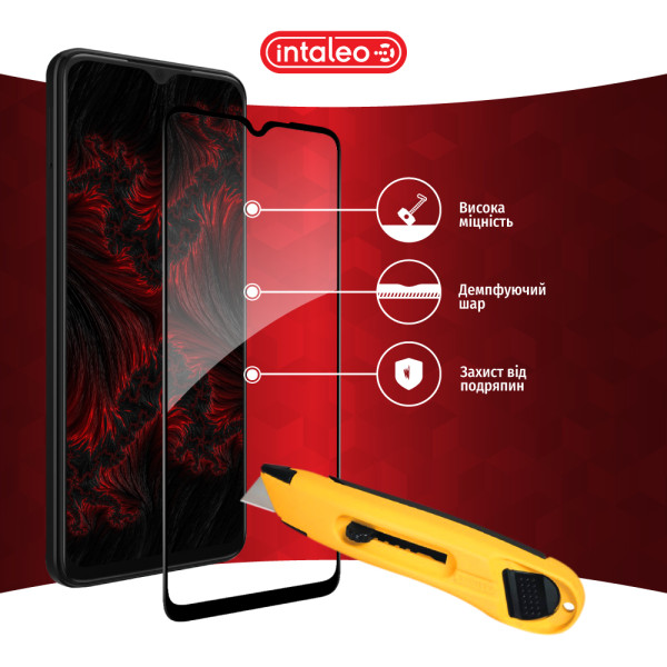 Фото - Защитное стекло для смартфона Intaleo 9H 3D for ZTE Blade A54 / Blade A34  Black (1283126621024)