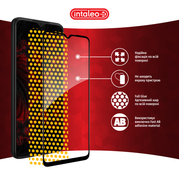 Фото - Защитное стекло для смартфона Intaleo 9H 3D for ZTE Blade A54 / Blade A34  Black (1283126621024)