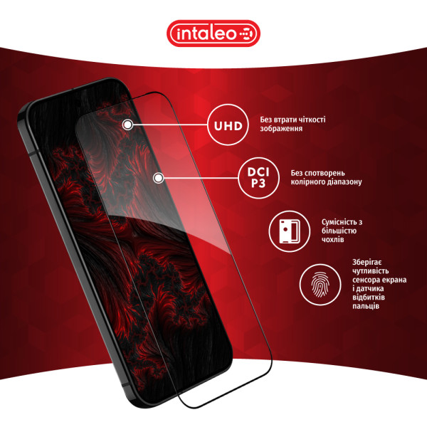 Фото - Защитное стекло для смартфона Intaleo 3D 9H for Google Pixel 9 / Pixel 9 Pro Black (1283126620447)