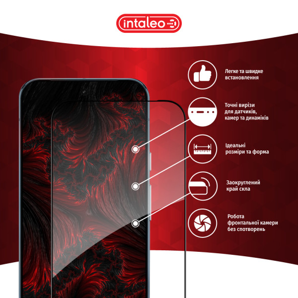 Фото - Защитное стекло для смартфона Intaleo 3D 9H for Google Pixel 9 Pro / Pixel 9 Black (1283126620454)