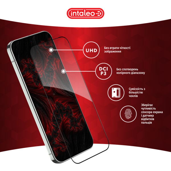 Фото - Защитное стекло для смартфона Intaleo 3D 9H for Google Pixel 9 Pro / Pixel 9 Black (1283126620454)