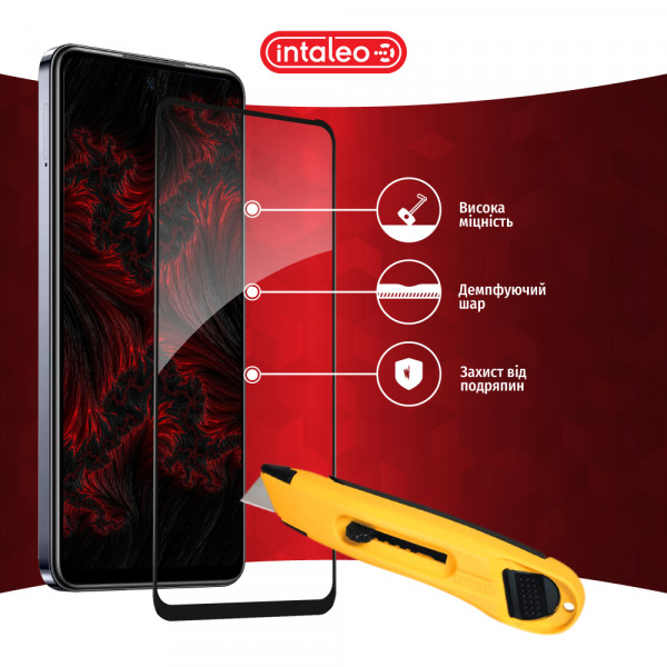 Фото - Захисне скло для смартфону Intaleo Full Glue for Infinix Hot 40i Black (1283126588945)