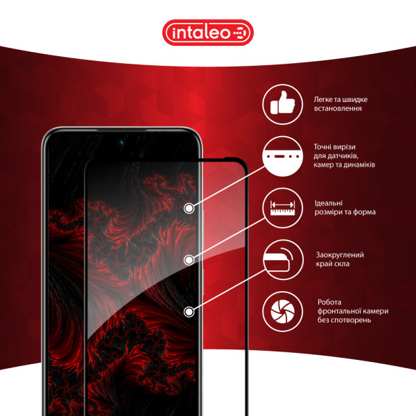 Фото - Захисне скло для смартфону Intaleo 9H 3D for Infinix Hot 50 Pro / Hot 50 4G Black (1283126598692)