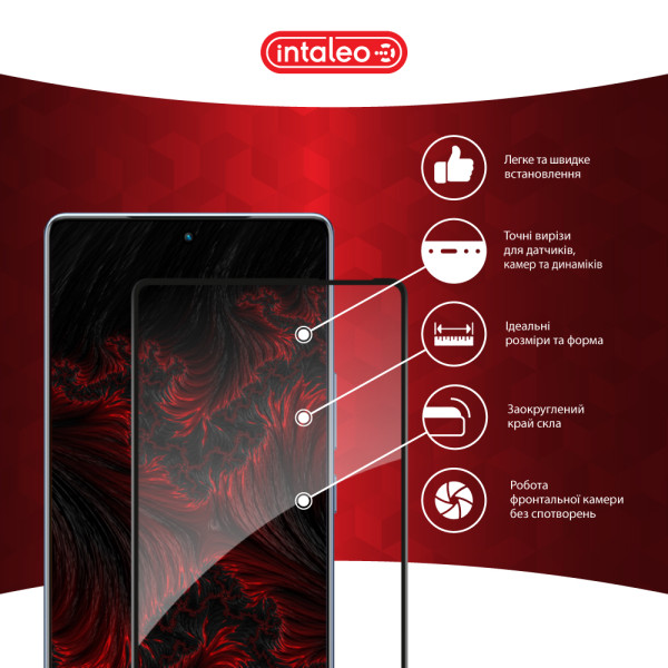 Фото - Защитное стекло для смартфона Intaleo 9H 3D for Infinix Note 40 4G Black (1283126594915)