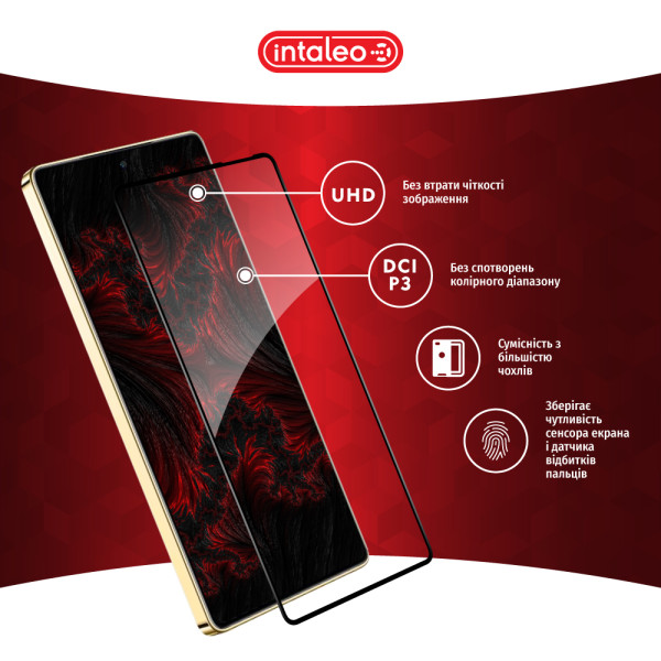 Фото - Защитное стекло для смартфона Intaleo 9H 3D for Infinix Note 40 5G Black (1283126613135)
