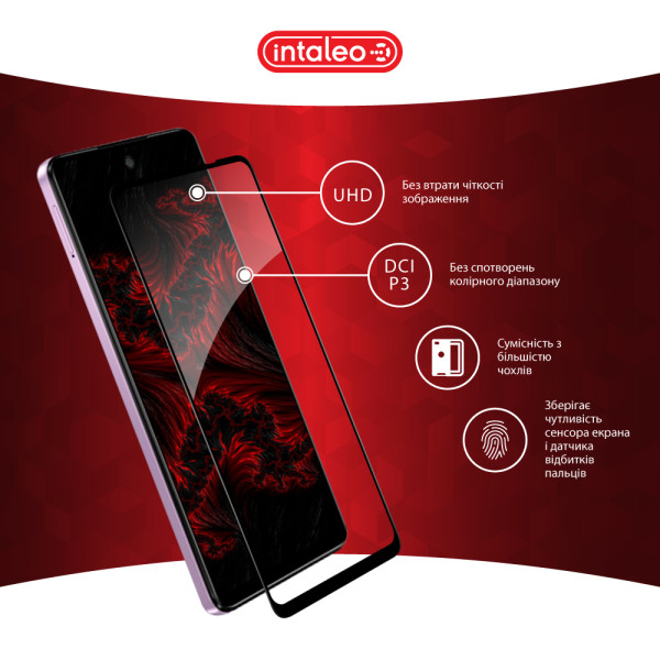 Фото - Захисне скло для смартфону Intaleo 9H 3D for Motorola E14 Black (1283126597718)
