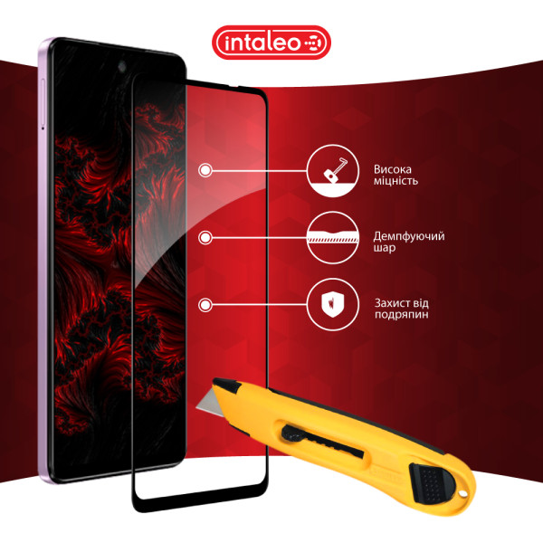 Фото - Захисне скло для смартфону Intaleo 9H 3D for Motorola E14 Black (1283126597718)